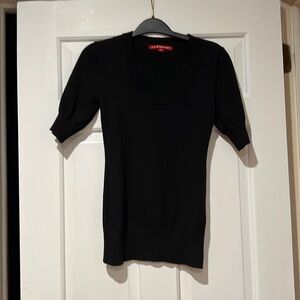 Vintage Y2K Short Sleeve Long Fitted Sweater